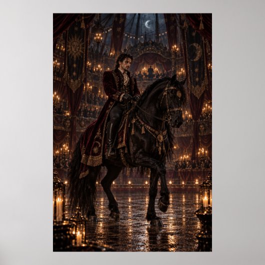 The Equestrian | Gothic Circus Fine Art Poster (Vorne)