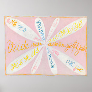 The Eros Series, nr. 5, by Hilma af Klint Poster
