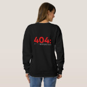 The Error Code That Runs on Confidence Sweatshirt (Schwarz voll)