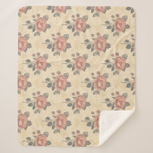 The essence of blooming grace pattern sherpadecke (Vorderseite)