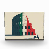 The "Eternal Horizon" Premium Acrylic Art Block (Vorderseite)