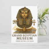 The Eternal Legacy – Grand Egyptian Museum Opening Einladung (Stehend Vorderseite)