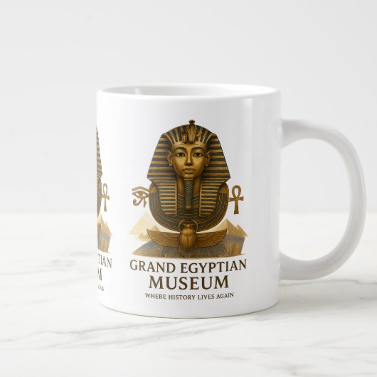 The Eternal Legacy – Grand Egyptian Museum Opening Jumbo-Tasse (Rechts)