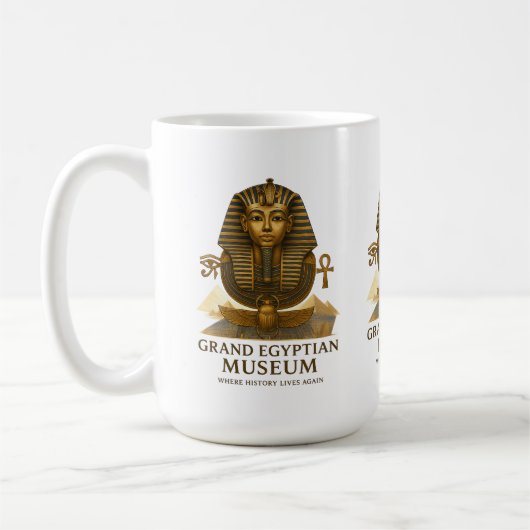 The Eternal Legacy – Grand Egyptian Museum Opening Kaffeetasse (Links)
