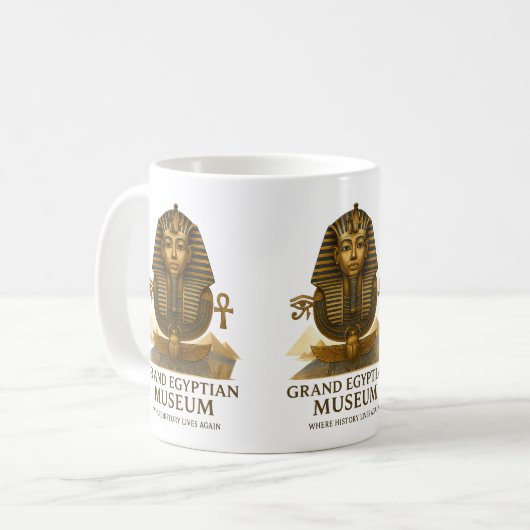 The Eternal Legacy – Grand Egyptian Museum Opening Kaffeetasse (Vorderseite Links)