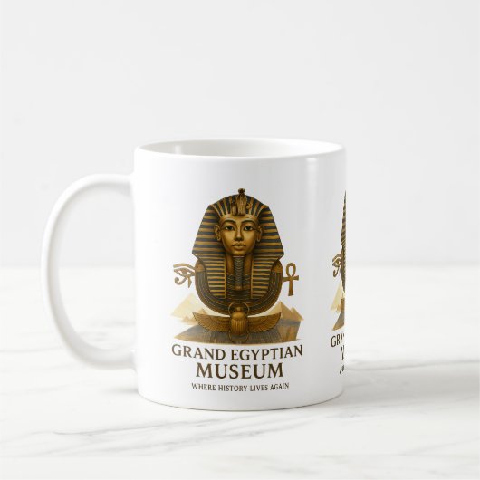The Eternal Legacy – Grand Egyptian Museum Opening Kaffeetasse (Links)