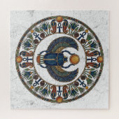 The Eternal Push: Sacred Scarab Khepri Puzzle (Horizontal)