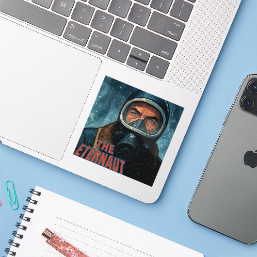 The Eternaut - El Eternauta Aufkleber (Laptop mit iPhone)