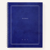 The Evidence | Indigo Leather & Silver Scholar Notizblock (Vorderseite)