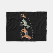 The Evolution Of A German Shepherd - Dog Owner Pet Fleecedecke (Vorderseite (Horizontal))