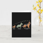 The Evolution Of A German Shepherd - Dog Owner Pet Karte (Gelbe Blume)