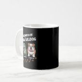 The Evolution Of An English Bulldog Funny Kaffeetasse (Vorderseite Links)