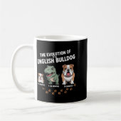 The Evolution Of An English Bulldog Funny  Kaffeetasse (Links)