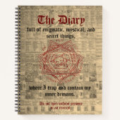 The Exorcist's Enigma: Mystisches Diary-Notebook Notizblock (Vorderseite)