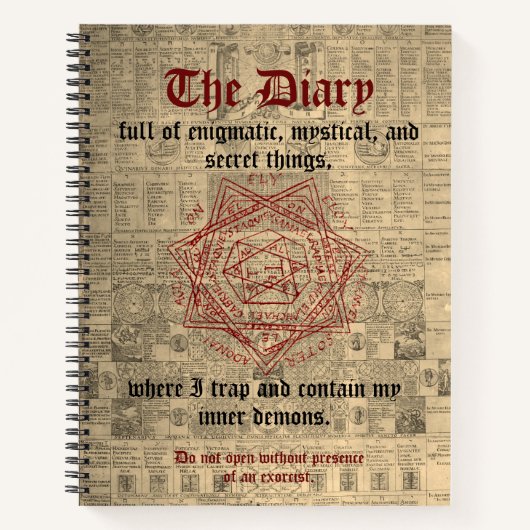 The Exorcist's Enigma: Mystisches Diary-Notebook Notizblock (Vorderseite)