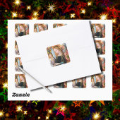 The Expectant Madonna with Saint Joseph Quadratischer Aufkleber