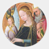 The Expectant Madonna with Saint Joseph Runder Aufkleber (Vorderseite)