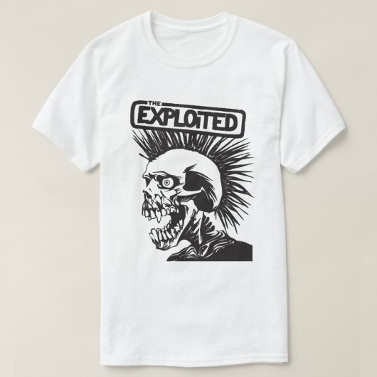 The Exploited – Punk-Schädel T-Shirt (Design vorne)