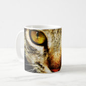The expressive look of a domestic cat kaffeetasse (Vorderseite Links)