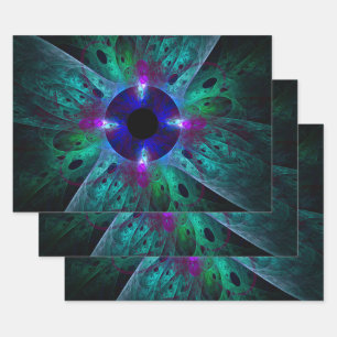 The Eye Abstract Art Geschenkpapier Set