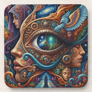 The Eye of Infinite Possibility Kaffee Getränkeuntersetzer