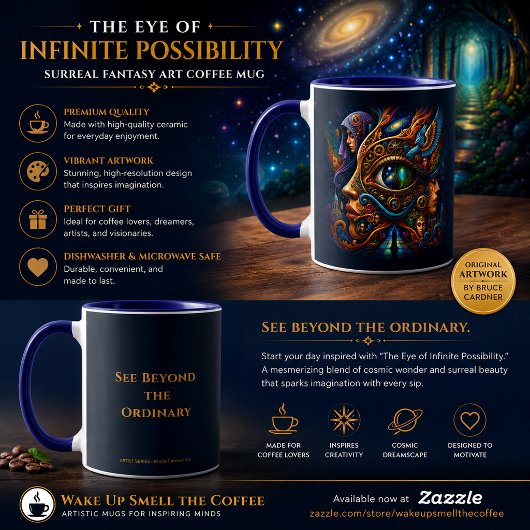 The Eye of Infinite Possibility Kaffee Tasse