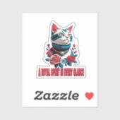 The Eyes of a Noble Feline Aufkleber (Blatt)