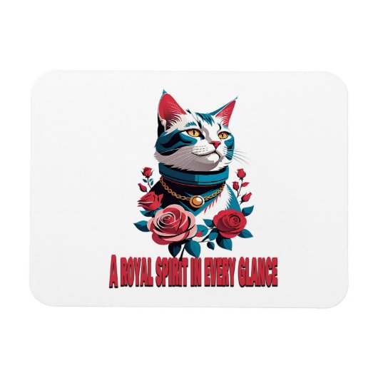 The Eyes of a Noble Feline Magnet (Horizontal)