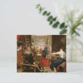 The Fable of Arachne, oder The Spinners, c.1657 (Ö Postkarte (Stehend Vorderseite)