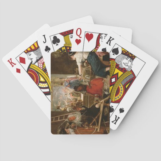The Fable of Arachne, oder The Spinners, c.1657 (Ö Spielkarten (Rückseite)