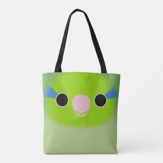 The face of a normal male Pacific parrotlet Tasche (Rückseite)