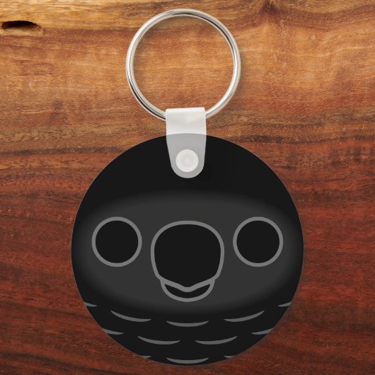 The face of a Pesquet's parrot Schlüsselanhänger (Vorderseite)