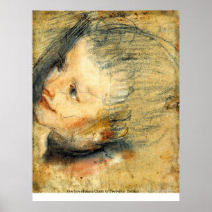 The face of Jesus Christ by Frederico Barocci Poster