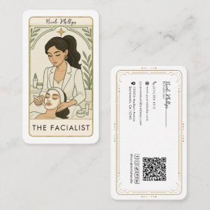 The Facialist Skin Care Tarot Social Media QR Visitenkarte