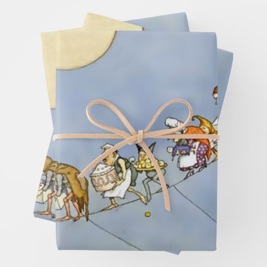 "The Fairies Birthday" von Heath Robinson Geschenkpapier Set (Beispiel)