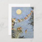 "The Fairies Birthday" von Heath Robinson RSVP Karte (Vorne/Hinten)