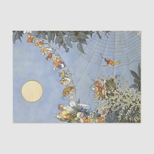 "The Fairies Birthday" von Heath Robinson Seidenpapier (Vorderseite)