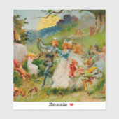 “The Fairy Dance” by ES Hardy Aufkleber (Blatt)