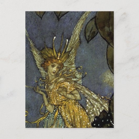 "The Fairy Queen" von Edmund Dulac Postkarte (Vorderseite)