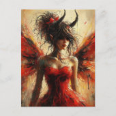 The Fairy with Horns on Her Head Postkarte (Vorderseite)