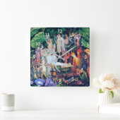 The Fairy's Funeral, John Anster Fitzgerald Quadratische Wanduhr (Zuhause)