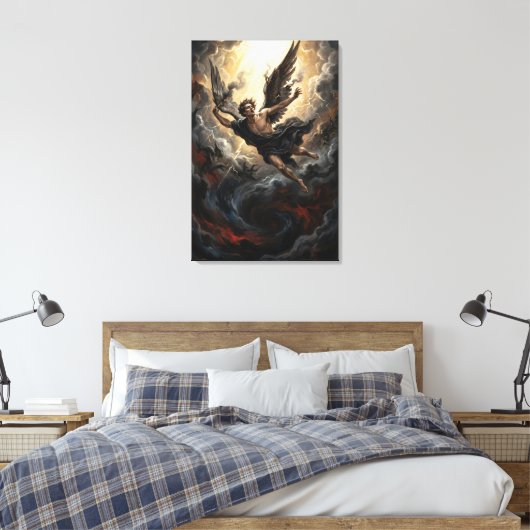 The Fall of Lucifer from Heaven Leinwanddruck (Insitu (Schlafzimmer))