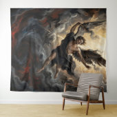 The Fall of Lucifer from Heaven Wandteppich (Beispiel (Horizontal))