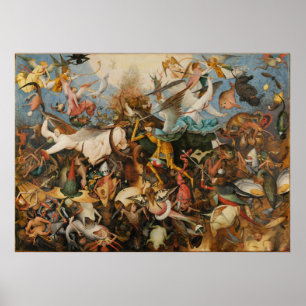 The Fall of the Rebel Angels, Pieter Bruegel 1562 Poster