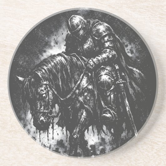 The Fallen Knight von BurnsInHell Getränkeuntersetzer (Vorne)