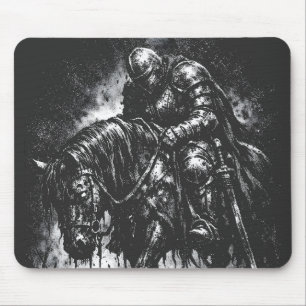 The Fallen Knight von BurnsInHell Mousepad