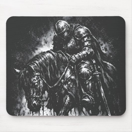 The Fallen Knight von BurnsInHell Mousepad (Vorne)