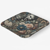 The Fallen Nursery – Gothic Floral Design Pappteller (Gewinkelt)