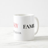 The Family Forever Personalized Mug Kaffeetasse (VorderseiteRechts)