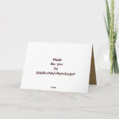 The family, Happy Father's Day Karte (Rückseite)